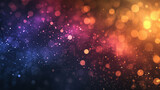 Fototapeta Sypialnia - colorful luxury glitter and bokeh particles, colorful bokeh background, holiday festival background