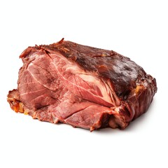 Wall Mural - a beef brisket, studio light , isolated on white background