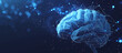 © Oleksandr - polygonal brain on dark backgrounds with a blue light