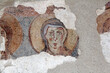 volto di Maria; lacerto di affresco nell'oratorio del complesso monastico di Torba (Varese)
