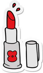 Wall Mural - sticker of a cartoon lipstick