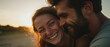 © Jess rodriguez - Beautiful couple in love enjoying a sunset on a picnic day