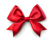 © Lin_Studio - red bow isolated on a white background