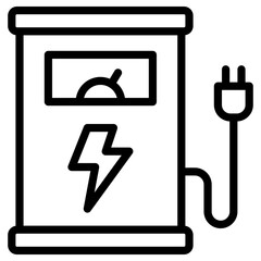 Sticker - charger station icon