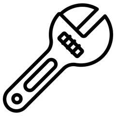 Sticker - adjustable wrench icon