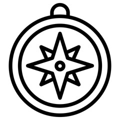 Canvas Print - compass icon