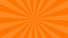 Orange Color Sun Burst Visual Background Pack. Sunlight Effect Background Video Template Rotates. A Pack Of Two Pop Solid Color Looping Motion Background Videos
