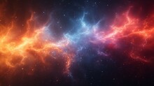 Abstract Background With Lightning And Space For Your Text. 3D Illustration - Generative AI