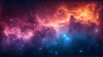 watercolor background stars and galaxies seamless pattern.