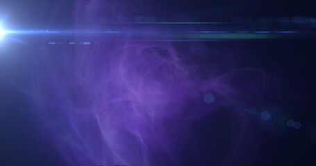 Wall Mural - Purple energy cosmic dust and wave lines futuristic magical glowing bright. Abstract background