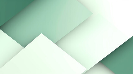 Wall Mural - Powerpoint background, strong visual impact, minimalism, green white and gray.