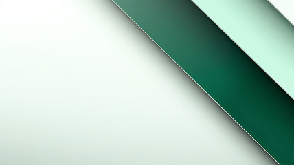 Wall Mural - Powerpoint background, strong visual impact, minimalism, green white and gray.