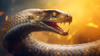 Unveiling the Majesty: The King Cobra's Frontal Aspect Revealed