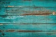 Old brown turquoise wooden background. Natural wood in grunge style