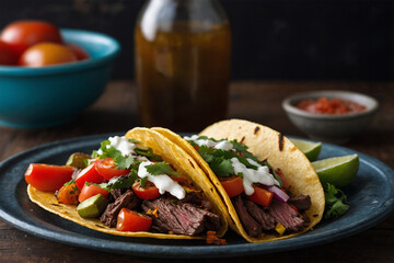 Flame-Grilled Beef and Vegetable Tacos
