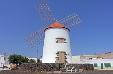 Poster - Windmühle in Teguise, Lanzarote