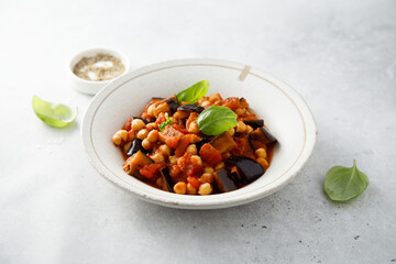 Canvas Print - Traditional vegetable ragout with chickpeas