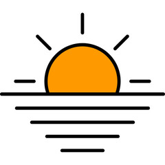 Sticker - Sunset Icon