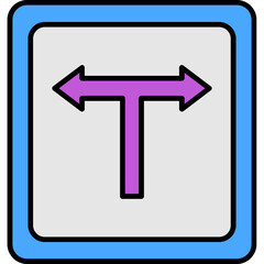 Sticker - T Junction Icon