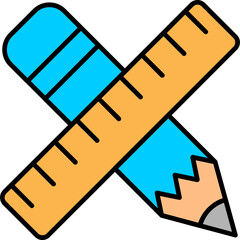 Poster - Pencil And Ruler Icon