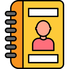 Sticker - Contact Book Icon