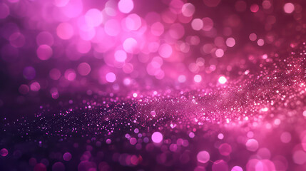 Wall Mural - pink luxury glitter and bokeh particles, pink bokeh background, holiday festival background