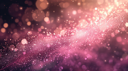 pink luxury glitter and bokeh particles, pink bokeh background, holiday festival background