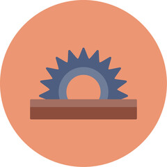 Canvas Print - Circular Saw Icon