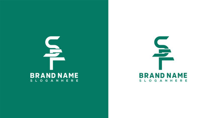 Wall Mural - Letter SF logo design template. SF Letter Logo Design, FS icon Brand identity Design Monogram Logo