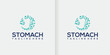 stomach icon Logo collection, stomach logo template