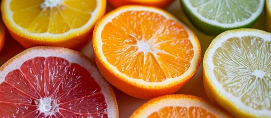 Sticker - Citrus fruits, from the Sapindales order and Rutaceae family, are rich in vitamin C, minerals, and have a sour taste due to the presence of nitric acid in their flesh.