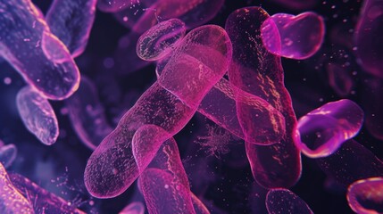 a detailed view of a cluster of cells. this image can be used for scientific research or educational