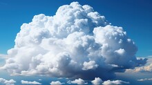 White Clouds Various Shapes UHD Wallpaper