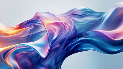 Wall Mural - abstract background with wavy lines. smooth waves of liquid consistency. generative ai