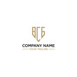 The logo has a legal theme concept with a minimalist design in the form of a shield with the words BCG, suitable for personal branding logos as well as legal lawyers