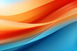 abstract background with orange and blue circles on a white background.