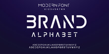Creative Modern Technology Alphabet Fonts. Abstract Typography Urban Sport, Techno , Fashion, Digital, Future Creative Logo Font. Vector Illustration