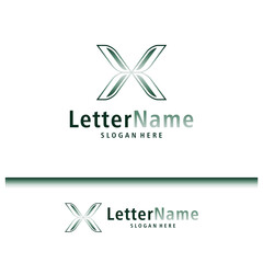 Wall Mural - Modern letter X logo design vector. Creative X logo concepts template