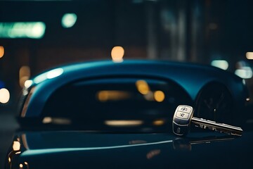 Canvas Print - car on the road