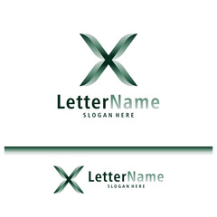 Wall Mural - Modern letter X logo design vector. Creative X logo concepts template