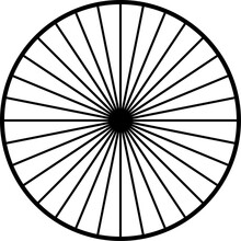 Bicycle Wheel Isolated On White Background. Vector Illustration For Your Design