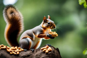 Wall Mural - squirrel in the park