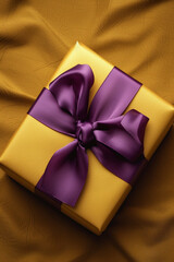 Canvas Print - gift box with ribbon and bow