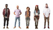 © Photocreo Bednarek - Collection, a bundle of diverse young people isolated on transparent white background