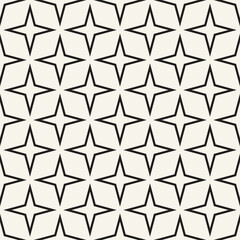 Wall Mural - Vector seamless pattern. Repeating geometric elements. Stylish monochrome background design.