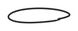横長のラフな手書きの黒い丸 - 正解･マル付け･重要ポイントのイメージ素材
