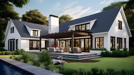 Modern Farmhouse with Floor Plans