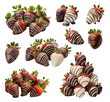 © MW.LW - Chocolate covered strawberries isolated on a transparent background