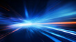 high speed blue light effect. Futuristic Light Effect. Colorful Lens Flare. Star, Explosion and Electric. Blue light technology background. High speed. Radial motion blur background.	