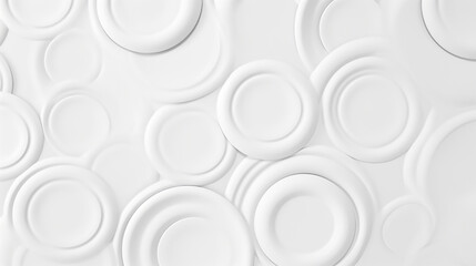 Wall Mural - abstract minimalist white circles background, luxury, premium, elegant style. t white and gray color